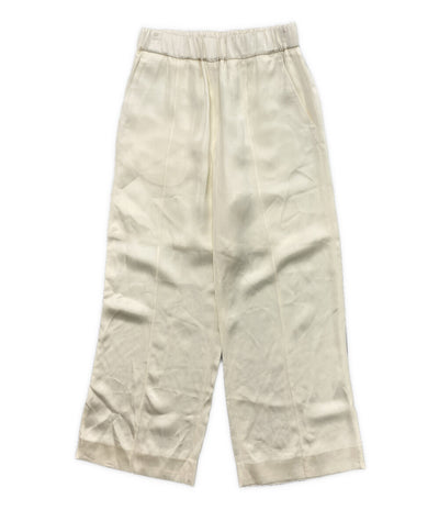 JIL SANDER サテンパンツ ホワイト Trousers レディース SIZE 32 ジルサンダー