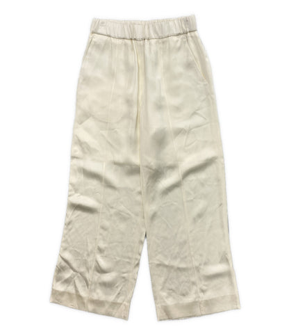 JIL SANDER サテンパンツ ホワイト Trousers レディース SIZE 32 ジルサンダー
