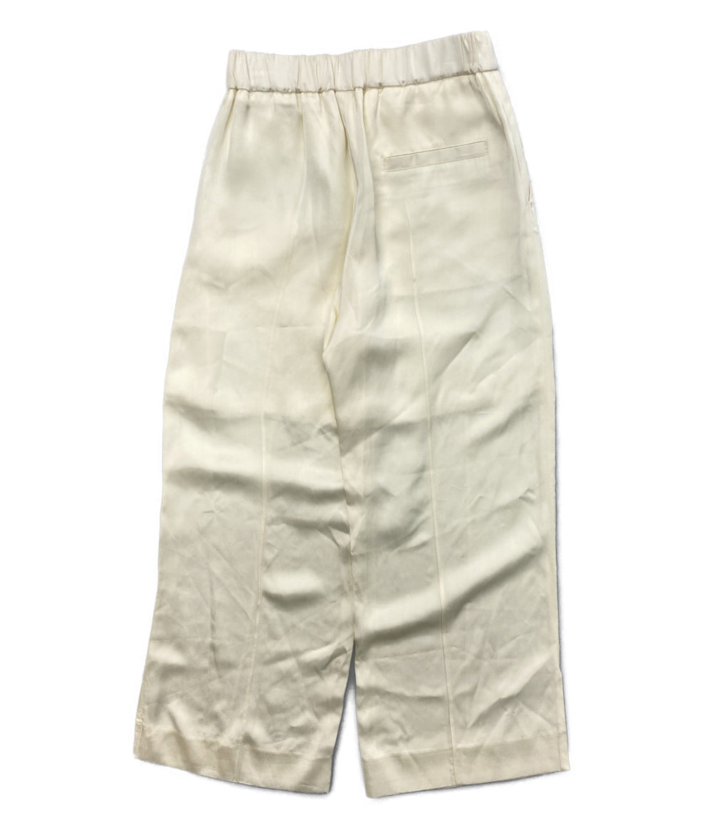 JIL SANDER サテンパンツ ホワイト Trousers レディース SIZE 32 ジルサンダー
