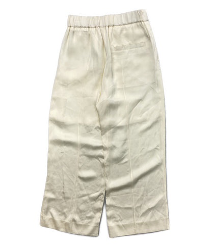 JIL SANDER サテンパンツ ホワイト Trousers レディース SIZE 32 ジルサンダー