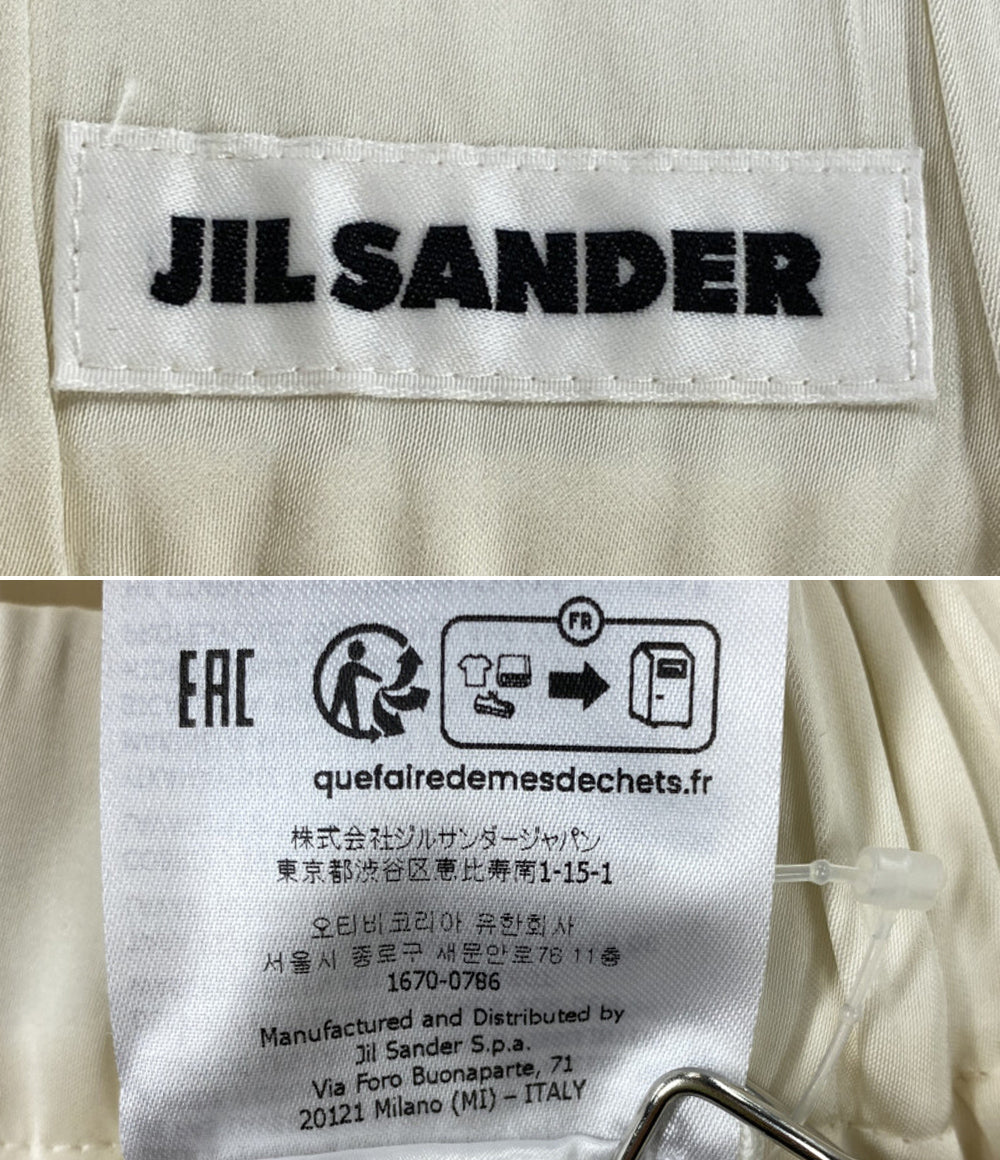 JIL SANDER サテンパンツ ホワイト Trousers レディース SIZE 32 ジルサンダー