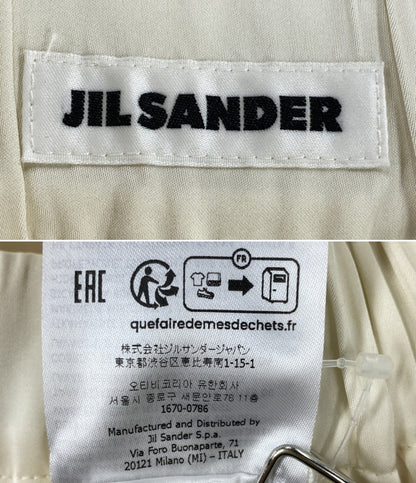 JIL SANDER サテンパンツ ホワイト Trousers レディース SIZE 32 ジルサンダー