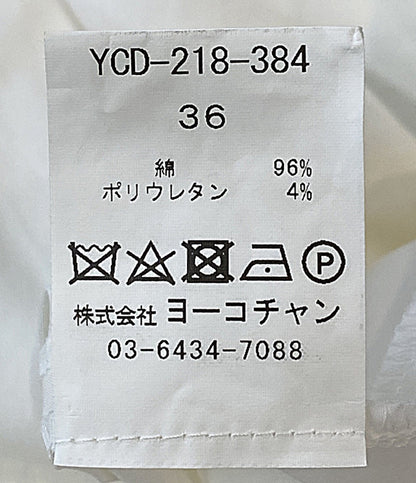 YOKO CHAN ノースリーブドレスワンピ ホワイト YCD-218-384 レディース SIZE 36 ヨーコチャン