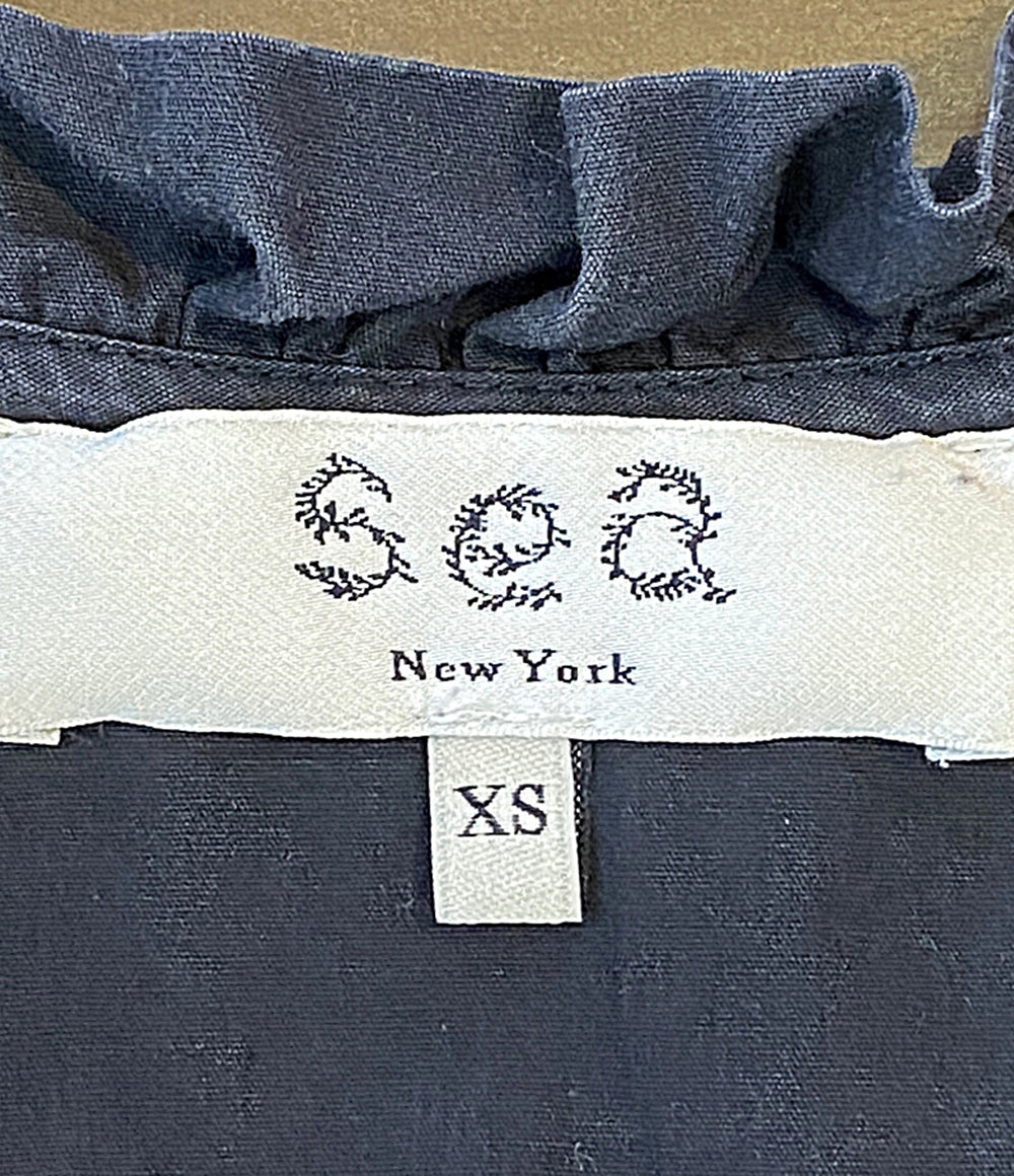 sea new york チュニックドレスワンピ 長袖 BLK 21AW レディース SIZE XS シー ニューヨーク