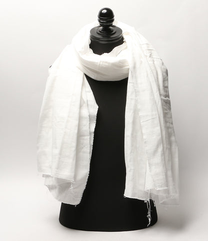 美品 COMME des GARCONS ストール WHT レディース コムデギャルソン