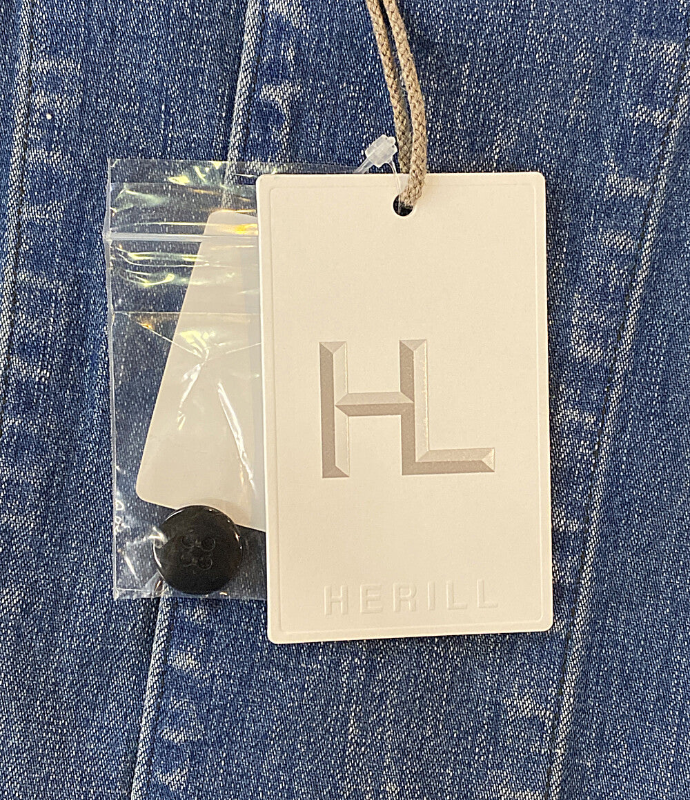 美品 HERILL デニムジャケット ブルー 25-010-hl-8010-30 メンズ SIZE 2 へリル