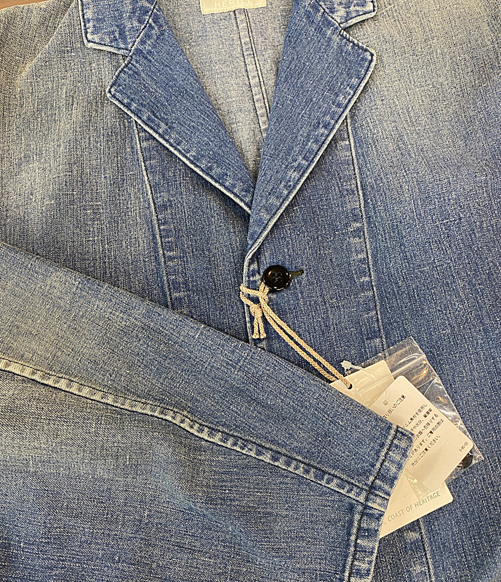 美品 HERILL デニムジャケット ブルー 25-010-hl-8010-30 メンズ SIZE 2 へリル