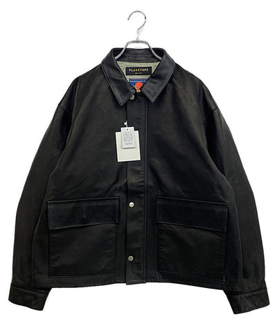 FLAGSTUFF × blackmeans ブラックミーンズ ジャケット LEATHER SHORT C-A JACKET FS1778 メンズ SIZE XL フラッグスタッフ