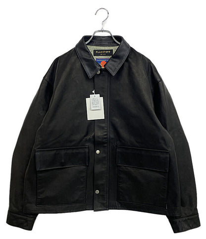 FLAGSTUFF × blackmeans ブラックミーンズ ジャケット LEATHER SHORT C-A JACKET FS1778 メンズ SIZE XL フラッグスタッフ