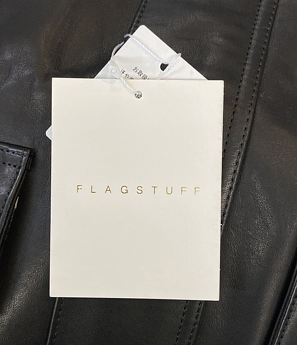 FLAGSTUFF × blackmeans ブラックミーンズ ジャケット LEATHER SHORT C-A JACKET FS1778 メンズ SIZE XL フラッグスタッフ