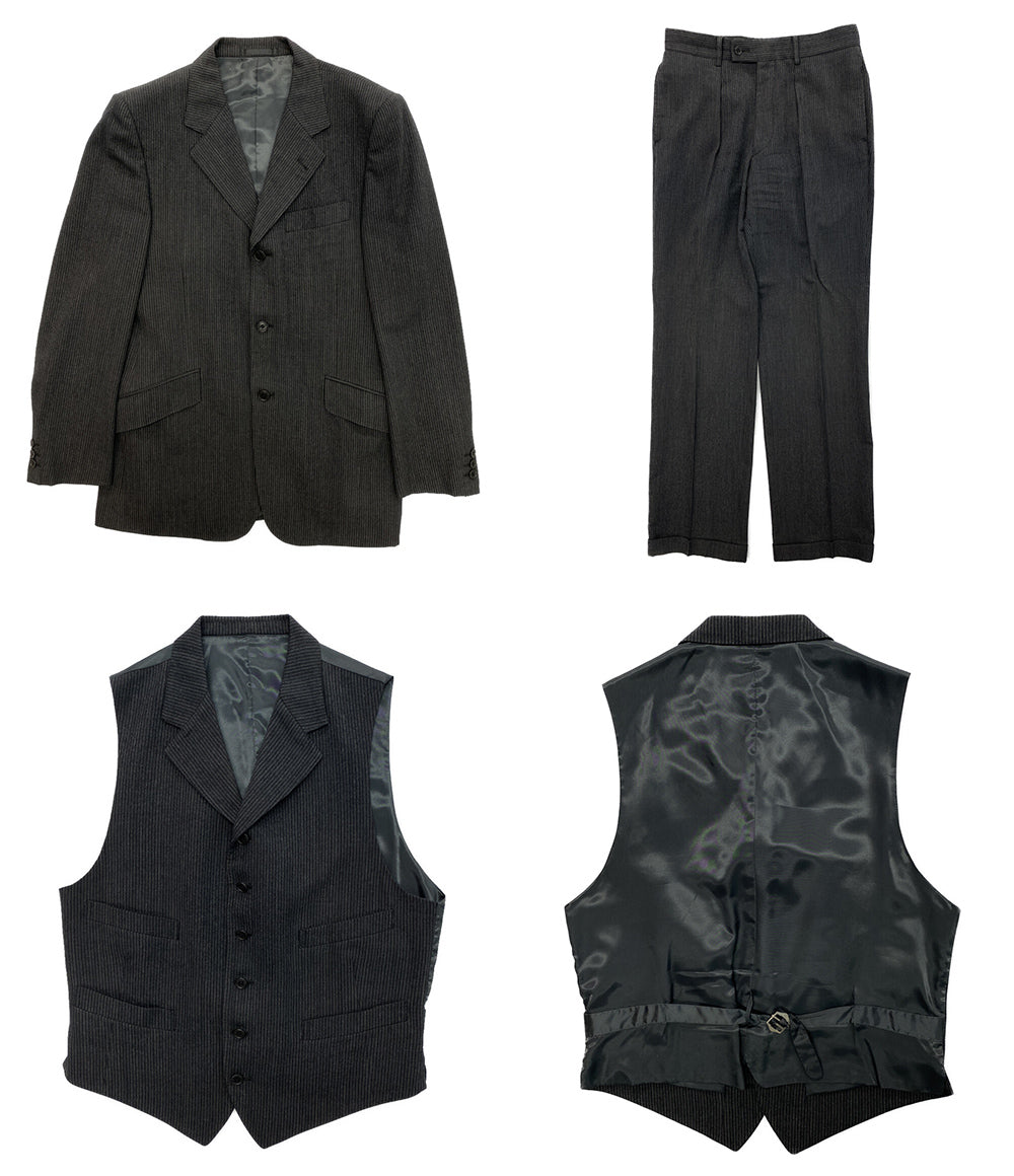 Yohji Yamamoto A.A.R D'URBAN ヨウジヤマモトダーバンアール スーツセットアップ 3ピース メンズ SIZE L