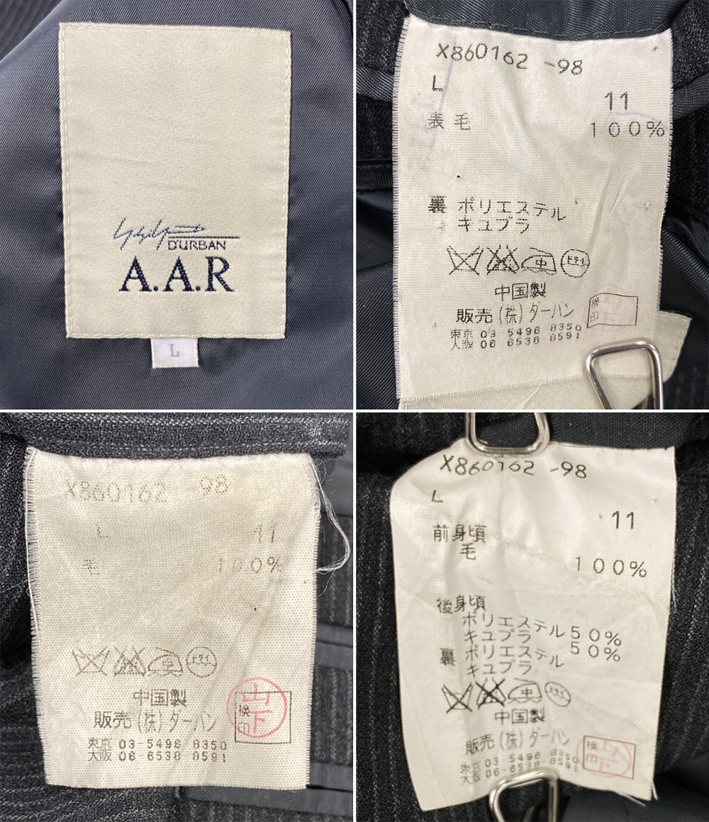 Yohji Yamamoto A.A.R D'URBAN ヨウジヤマモトダーバンアール スーツセットアップ 3ピース メンズ SIZE L