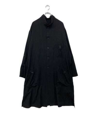 Yohji Yamamoto POUR HOMME コート WOOL GABARDINE LONG SHIRT COAT 2025AW HM-B02-100 メンズ SIZE 3 ヨウジヤマモトプールオム