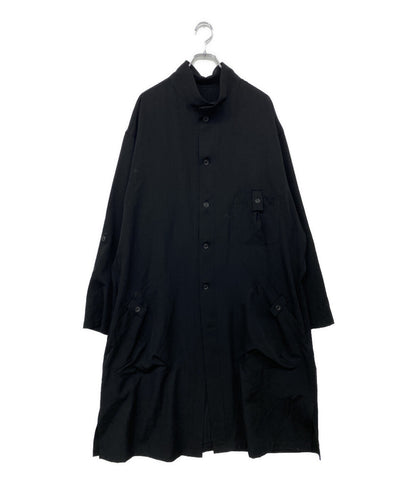 Yohji Yamamoto POUR HOMME コート WOOL GABARDINE LONG SHIRT COAT 2025AW HM-B02-100 メンズ SIZE 3 ヨウジヤマモトプールオム