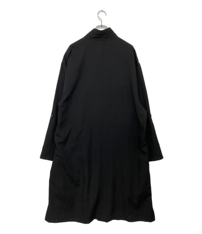 Yohji Yamamoto POUR HOMME コート WOOL GABARDINE LONG SHIRT COAT 2025AW HM-B02-100 メンズ SIZE 3 ヨウジヤマモトプールオム