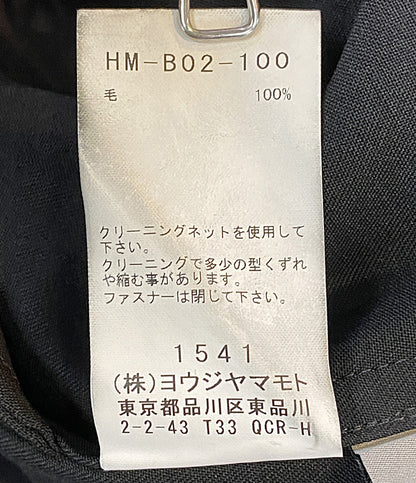 Yohji Yamamoto POUR HOMME コート WOOL GABARDINE LONG SHIRT COAT 2025AW HM-B02-100 メンズ SIZE 3 ヨウジヤマモトプールオム