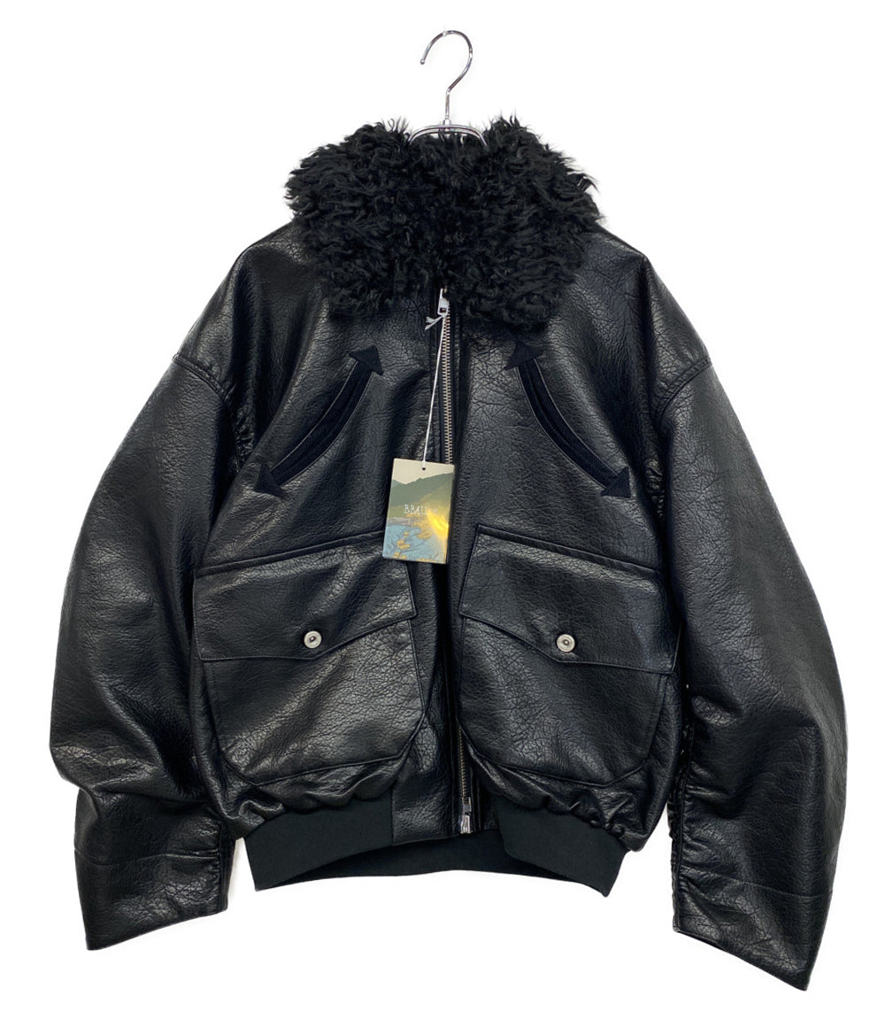 美品 B.BALLSY ウェスタンフェイクレザーワークジャケット BS1050 メンズ SIZE L ビーボールジー