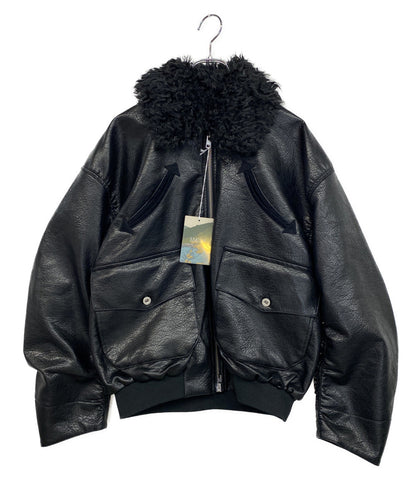 美品 B.BALLSY ウェスタンフェイクレザーワークジャケット BS1050 メンズ SIZE L ビーボールジー
