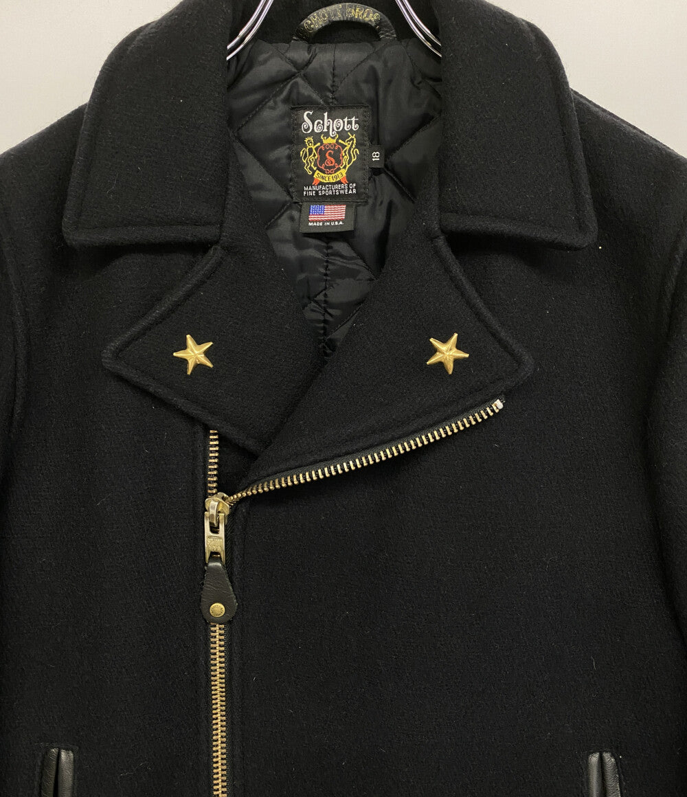 SCHOTT ワンスターメルトンダブルライダースジャケット メンズ SIZE 18 ショット