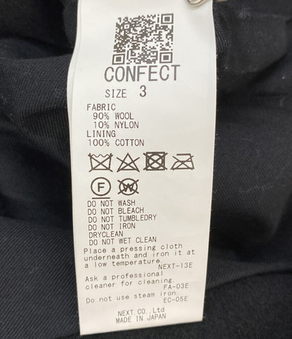 confect コンフェクト ベスト ブラック 002234-0037 メンズ SIZE 3
