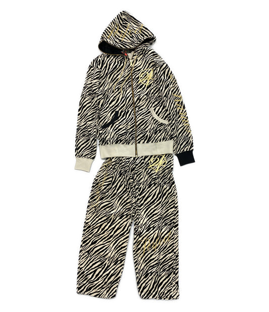 24karats パーカー ゼブラ柄 セットアップ メンズ SIZE L トゥエンティフォーカラッツ