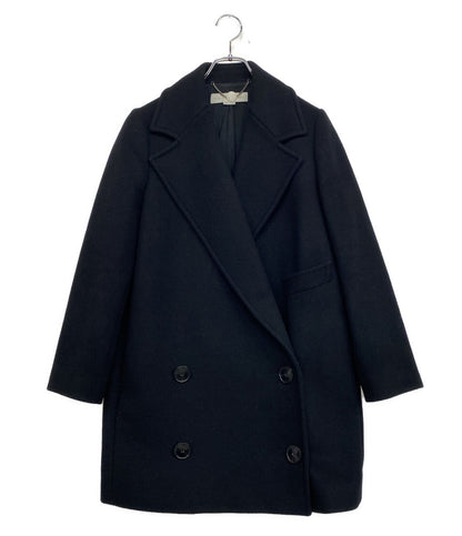 STELLA McCARTNEY ダブルブレストチェスターコート ブラック レディース SIZE 38 ステラマッカートニー