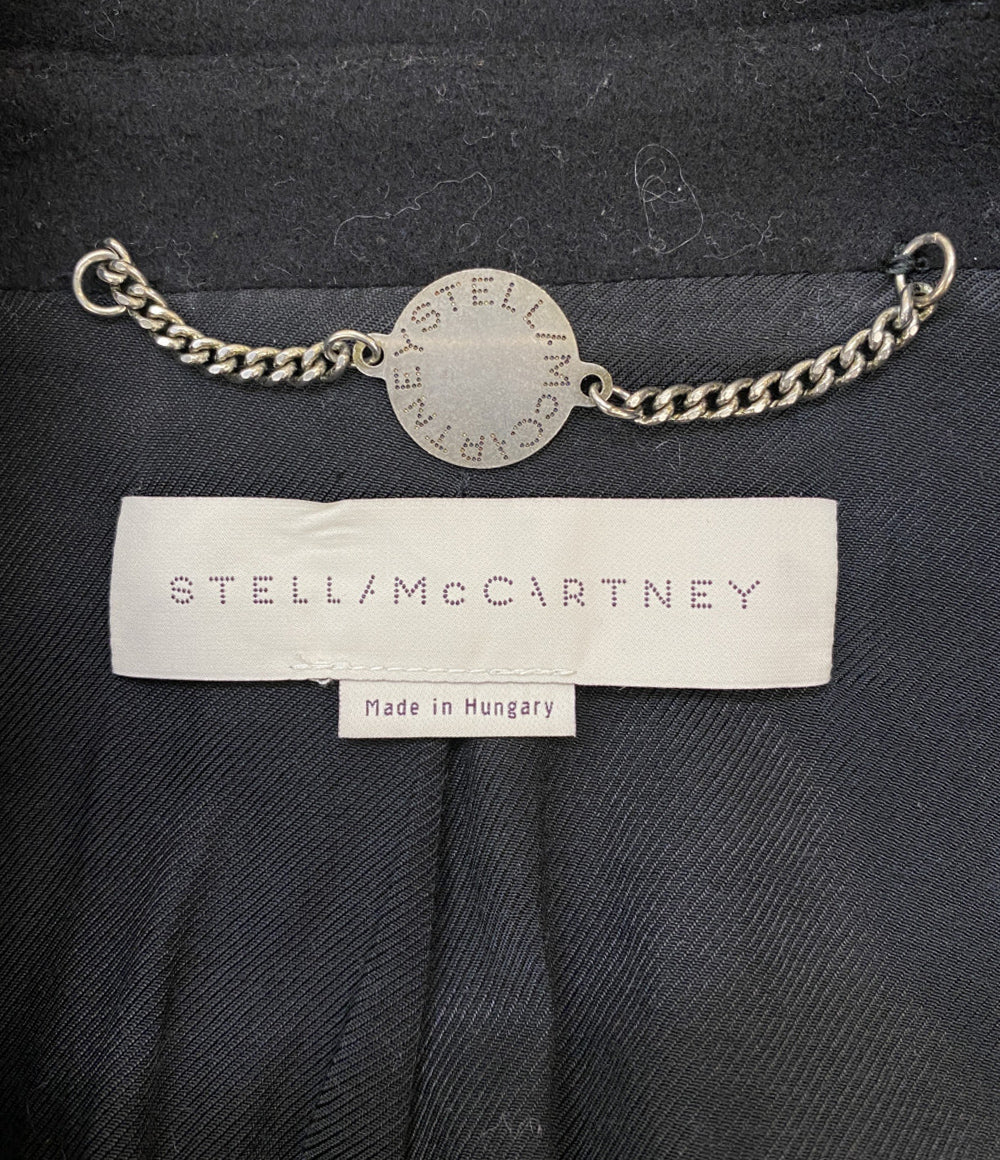 STELLA McCARTNEY ダブルブレストチェスターコート ブラック レディース SIZE 38 ステラマッカートニー