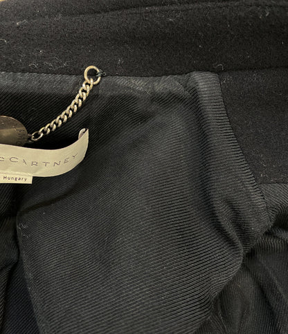 STELLA McCARTNEY ダブルブレストチェスターコート ブラック レディース SIZE 38 ステラマッカートニー