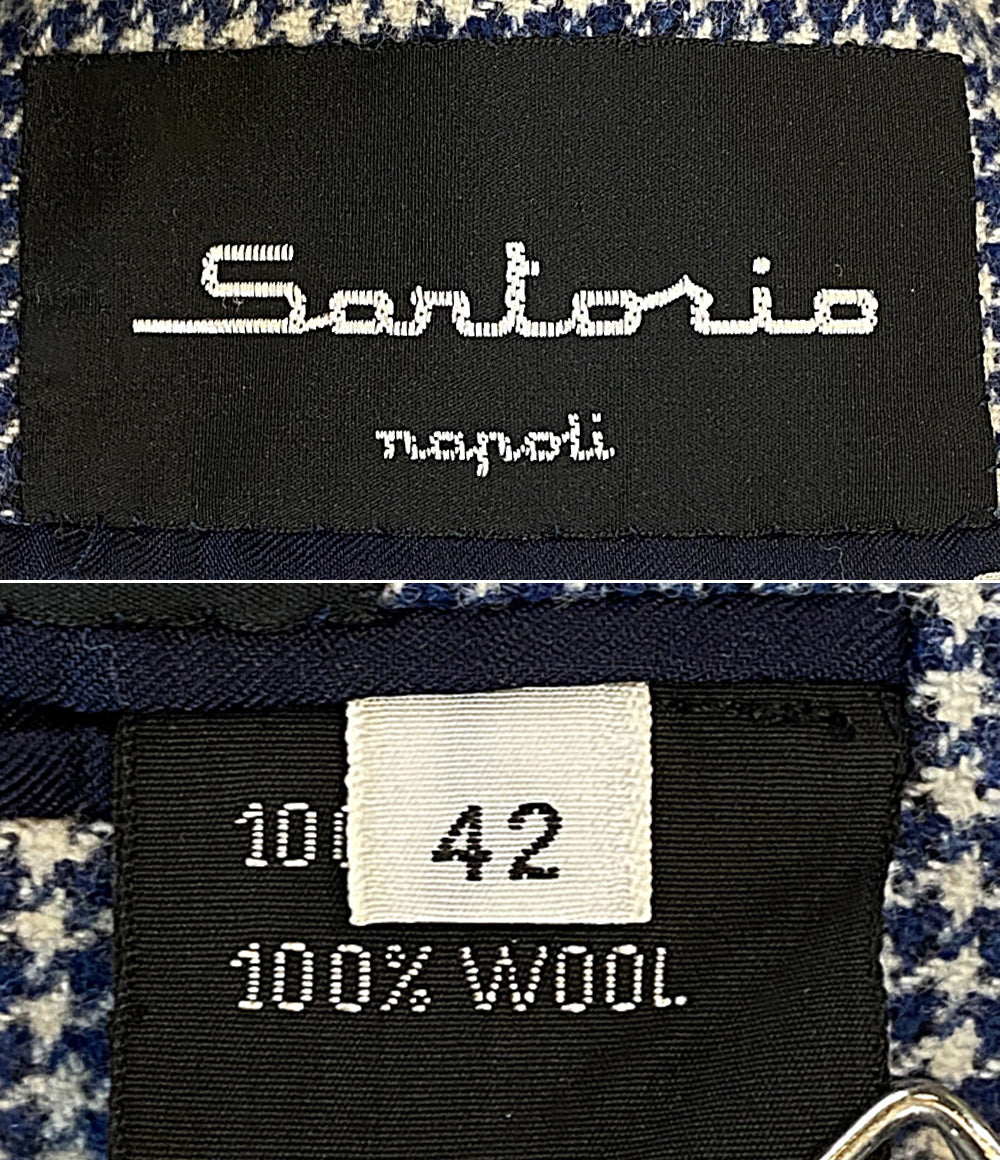 sartorio テーラードジャケット チェック メンズ SIZE 42 サルトリオ