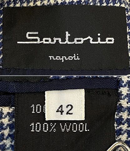 sartorio テーラードジャケット チェック メンズ SIZE 42 サルトリオ