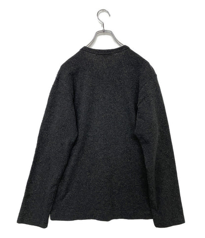 COMME des GARCONS ウールニット グレー チェック W18080 メンズ SIZE S コムデギャルソン