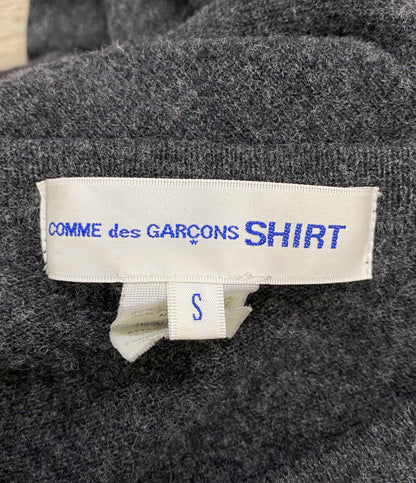 COMME des GARCONS ウールニット グレー チェック W18080 メンズ SIZE S コムデギャルソン