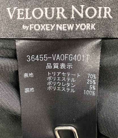 FOXEY NEW YORK ベロアノワール ノースリーブワンピース ベロア 36455-VA0FG401T レディース SIZE 40 フォクシー ニューヨーク