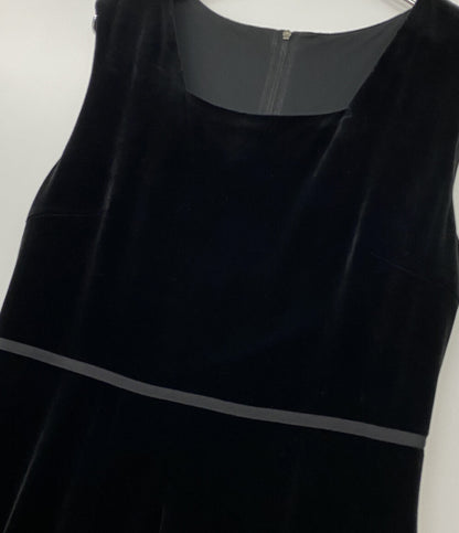 FOXEY NEW YORK ベロアノワール ノースリーブワンピース ベロア 36455-VA0FG401T レディース SIZE 40 フォクシー ニューヨーク