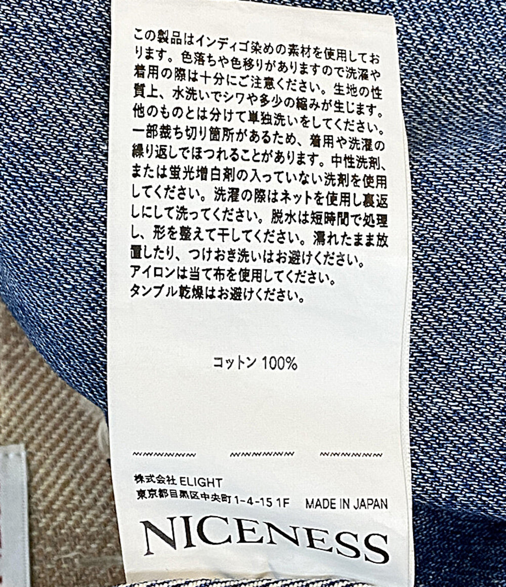 美品 NICENESS デニムジャケット 1401B14 メンズ SIZE L ナイスネス