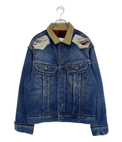 Maison Margiela × PENDLETON ペンドルトン クラシックリペアデニムジャケット S67AM0061 メンズ SIZE 46 メゾンマルジェラ