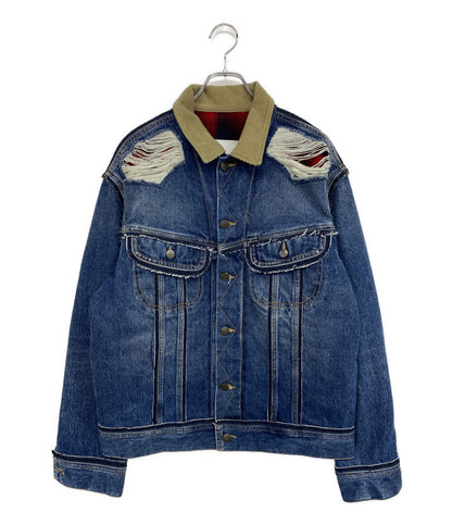 Maison Margiela × PENDLETON ペンドルトン クラシックリペアデニムジャケット S67AM0061 メンズ SIZE 46 メゾンマルジェラ