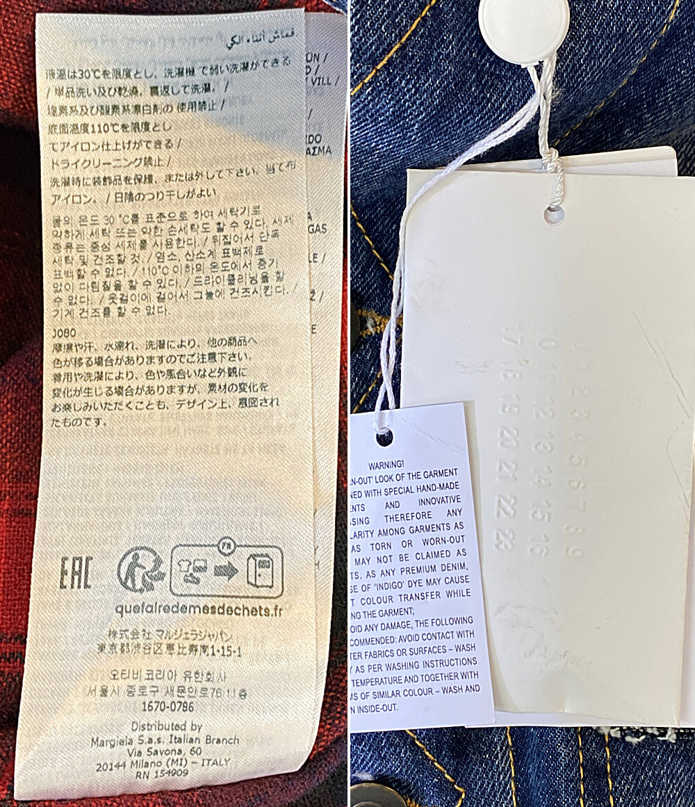 Maison Margiela × PENDLETON ペンドルトン クラシックリペアデニムジャケット S67AM0061 メンズ SIZE 46 メゾンマルジェラ