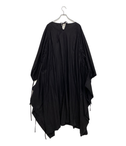 BASERANGE ベースレンジ 長袖ワンピース シルク ブラック レディース SIZE M