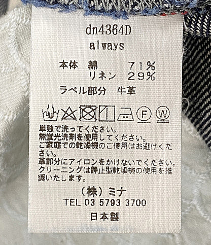 mina perhonen デニムパンツ always ロールアップデニム DN4364D レディース SIZE 36 ミナペルホネン