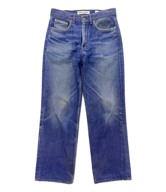 OUR LEGACY デニムパンツ THIRD CUT DIGITAL BLUE AURORA PRINT M2265TB メンズ SIZE 28 アワーレガシー