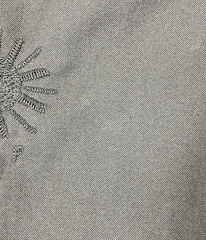 COMME des GARCONS パンツ ブラック 刺繍 サルエル 1M-P014 メンズ SIZE XS コムデギャルソン