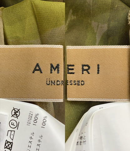 AMERI 長袖ワンピース 02120540530 総柄 キャミソールワンピ セット レディース SIZE S アメリ