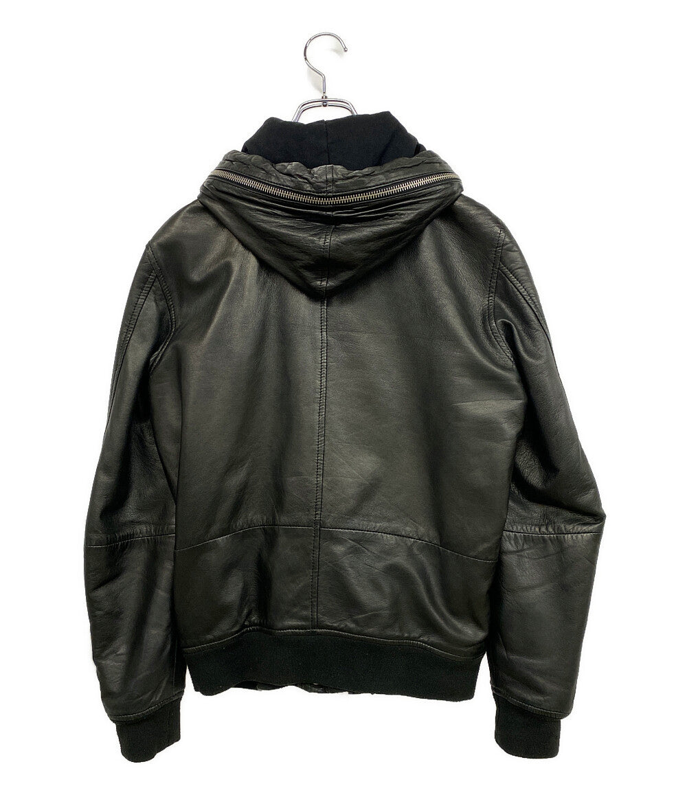 DIESEL レザージャケット ブラック メンズ SIZE M ディーゼル