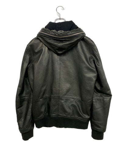 DIESEL レザージャケット ブラック メンズ SIZE M ディーゼル
