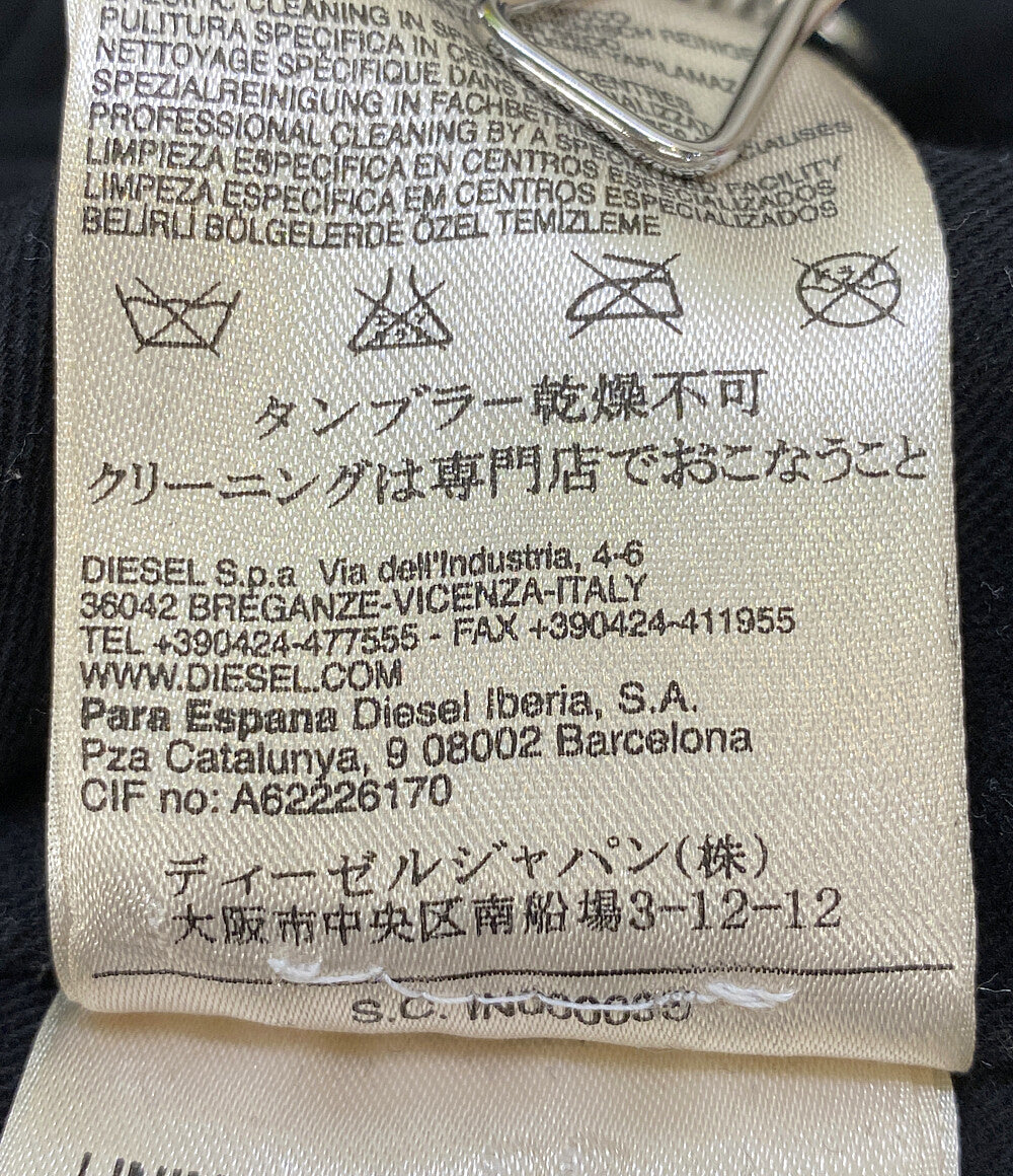 DIESEL レザージャケット ブラック メンズ SIZE M ディーゼル