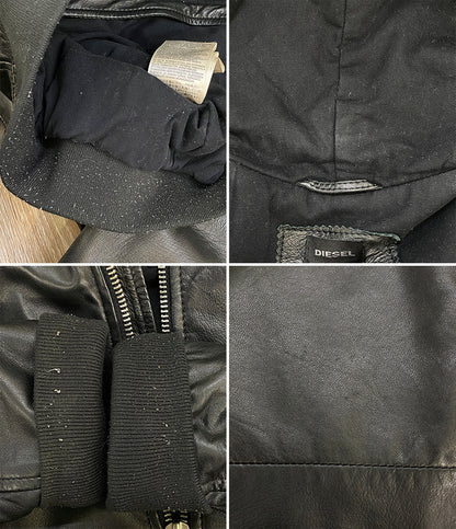 DIESEL レザージャケット ブラック メンズ SIZE M ディーゼル