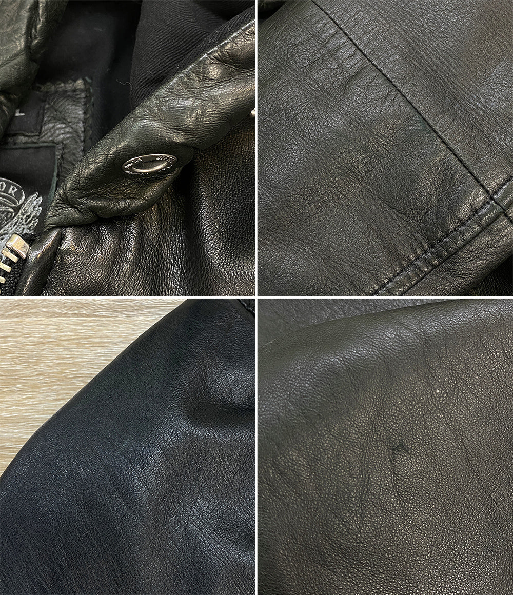 DIESEL レザージャケット ブラック メンズ SIZE M ディーゼル
