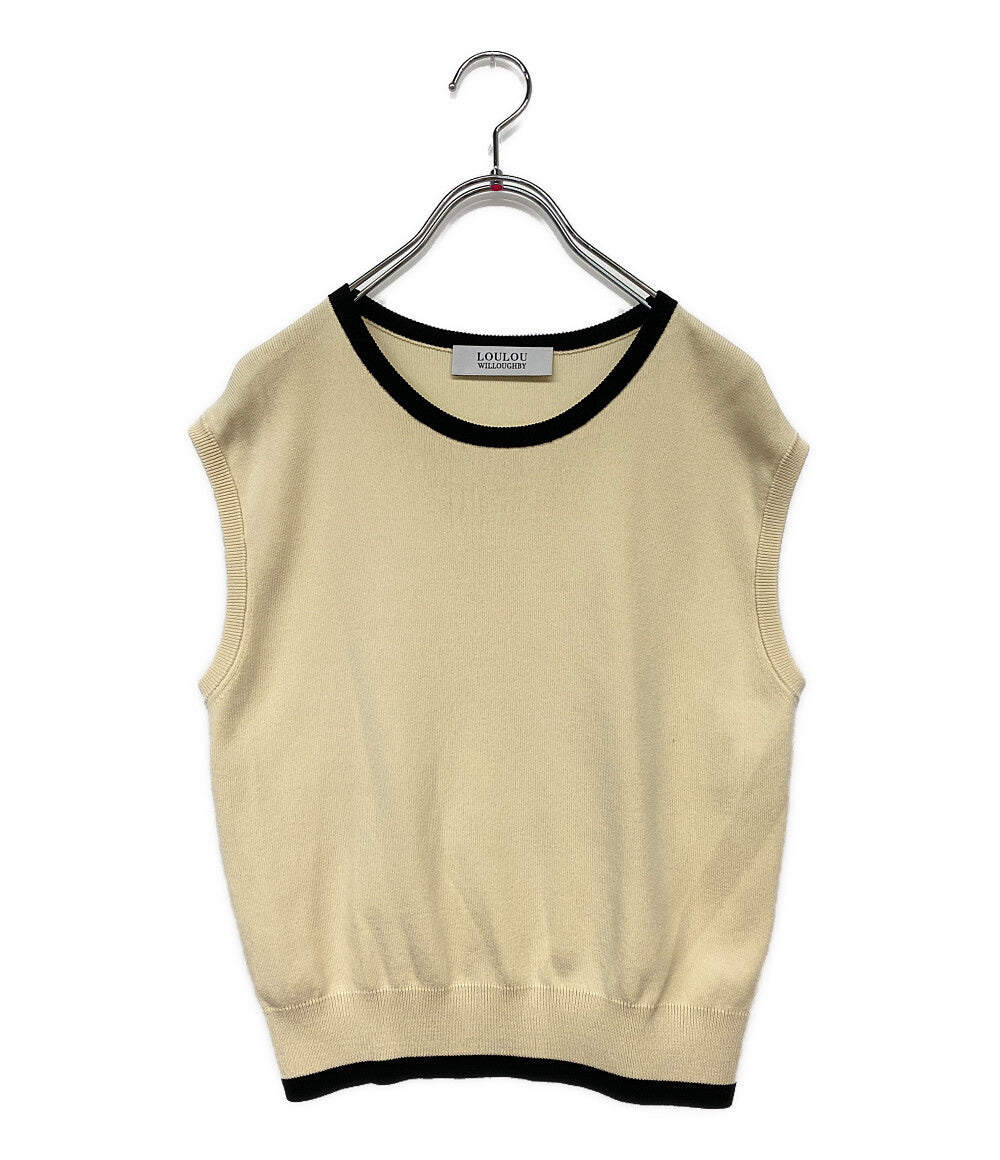 美品 LOULOU WILLOUGHBY ルル・ウィルビー アンサンブル 212110-16-110-11-020 オフホワイト レディース SIZE 2
