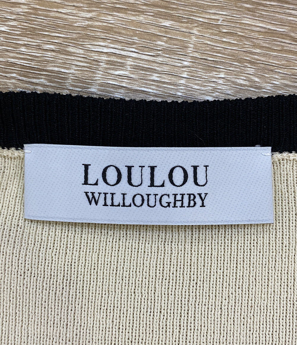 美品 LOULOU WILLOUGHBY ルル・ウィルビー アンサンブル 212110-16-110-11-020 オフホワイト レディース SIZE 2